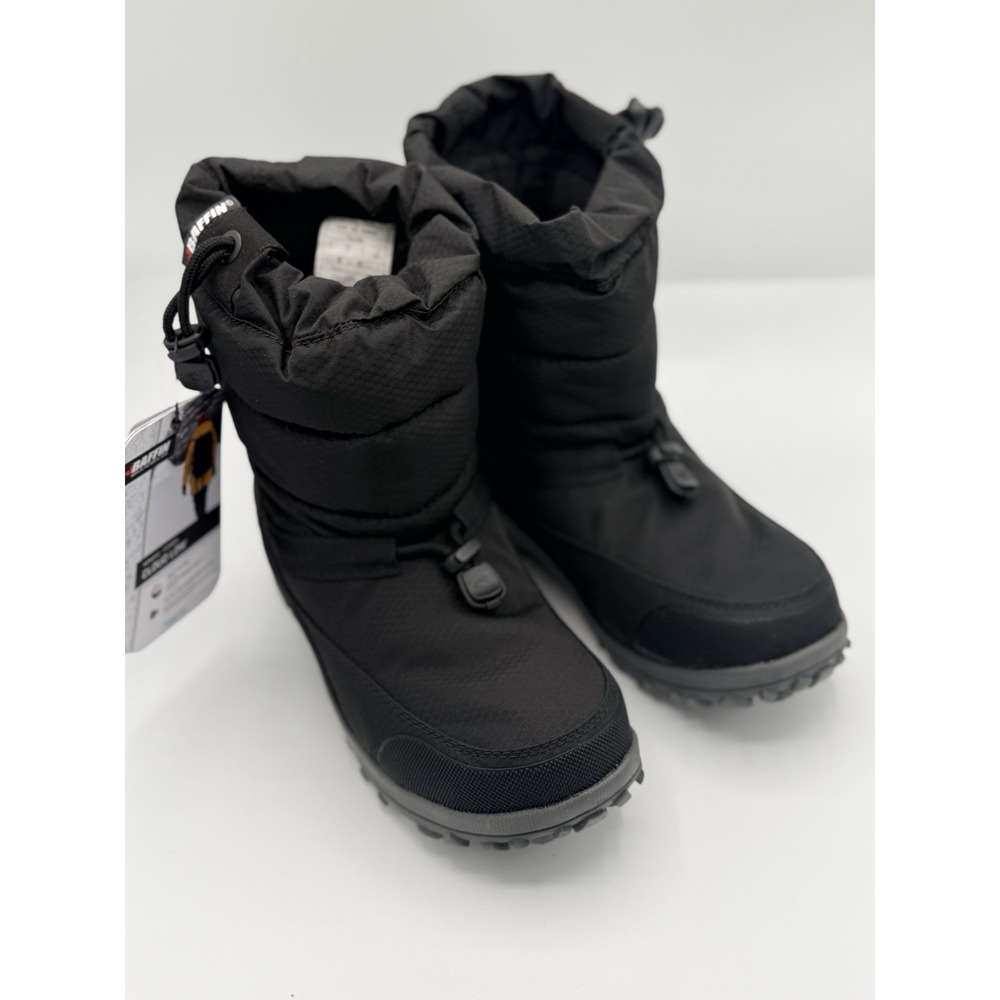 BAFFIN Cloud Low Womens Black Snow Boots Drawstring Ankle EASE-W008 Size 7